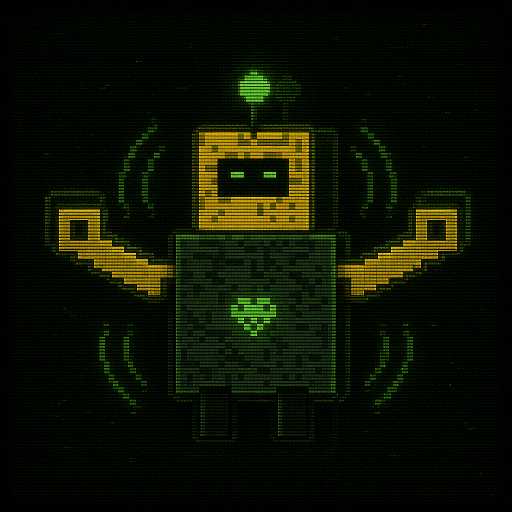 Pixel-art tokenz: hugbot 3001